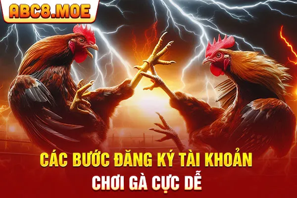 Các bước đăng ký tài khoản chơi gà cực dễ