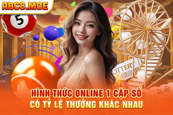 Hình thức online 1 cặp số có tỷ lệ thưởng khác nhau